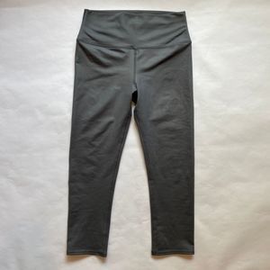 ALO Gray High-Waist Cropped Legging